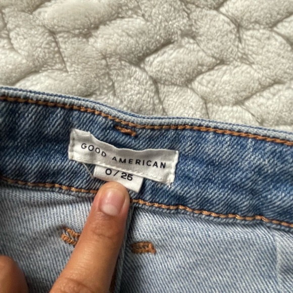 Good American Good Curve Denim Shorts 25 - Picture 3 of 7